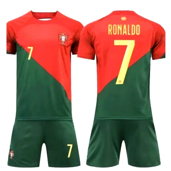 Portugal Ronaldo soccer kids uniforms different sizes xs to 2xlarge. - Picture 2 of 8